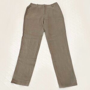 Eileen Fisher Linen Pants Taupe XS